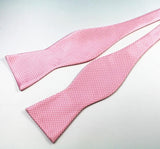 Adjustable Self Bow Tie Men's 100% Silk Jacquard Woven