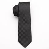 Style Neck Tie Men Skinny necktie wedding ties Polyester Black Dot
