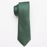 Style Neck Tie Men Skinny necktie wedding ties Polyester Black Dot