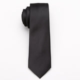 Style Neck Tie Men Skinny necktie wedding ties Polyester Black Dot
