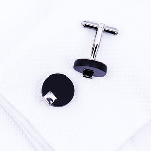 Cufflink for mens Brand Black Cuff link Wholesale Button