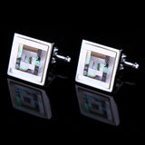 Shirt cufflinks for mens Coloured Shell