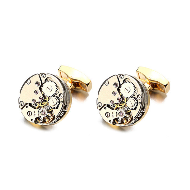 Movement Cufflinks for immovable Stainless Steel