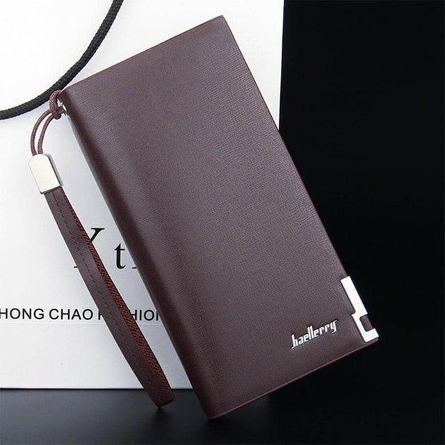 Men Wallets Classic Long Style Card Holder Male Purse