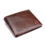 100% Genuine Leather Wallet Men Purses for men