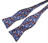 Adjustable Self Bow Tie Men's 100% Silk Jacquard Woven