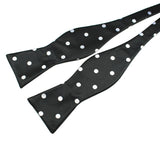 Adjustable Self Bow Tie Men's 100% Silk Jacquard Woven