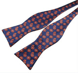 Adjustable Self Bow Tie Men's 100% Silk Jacquard Woven