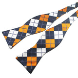 Adjustable Self Bow Tie Men's 100% Silk Jacquard Woven