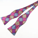 Adjustable Self Bow Tie Men's 100% Silk Jacquard Woven