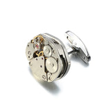 Movement Design Cufflinks Stainless Steel Steampunk Gear