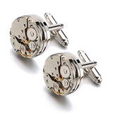 Movement Design Cufflinks Stainless Steel Steampunk Gear