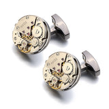 Movement Design Cufflinks Stainless Steel Steampunk Gear