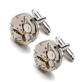 Movement Design Cufflinks Stainless Steel Steampunk Gear