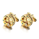 Movement Design Cufflinks Stainless Steel Steampunk Gear