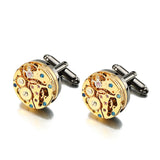 Movement Design Cufflinks Stainless Steel Steampunk Gear