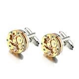Movement Design Cufflinks Stainless Steel Steampunk Gear