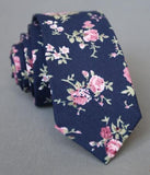 Floral Men Printed Cotton Tie Mens Ties