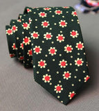 Floral Men Printed Cotton Tie Mens Ties