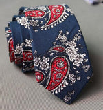 Floral Men Printed Cotton Tie Mens Ties