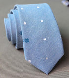 Floral Men Printed Cotton Tie Mens Ties