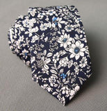 Floral Men Printed Cotton Tie Mens Ties