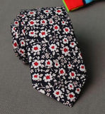 Floral Men Printed Cotton Tie Mens Ties