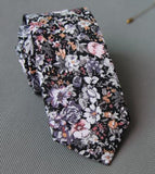 Floral Men Printed Cotton Tie Mens Ties