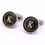 The English alphabet Cuff Links Men Shirt