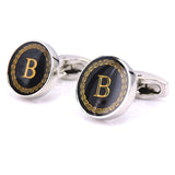 The English alphabet Cuff Links Men Shirt