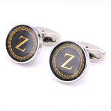 The English alphabet Cuff Links Men Shirt