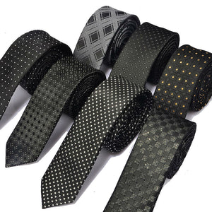 Men's casual slim ties Classic polyester woven Neckties