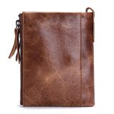 Genuine Crazy Horse Cowhide Leather Men Wallet