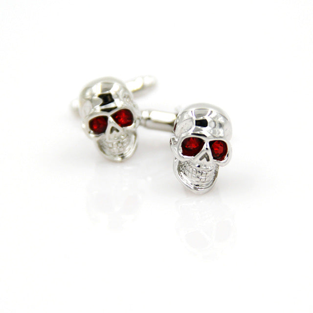 Sugar Dead Skeleton Design Hyperbole Style Cuff Links