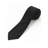 Skinny Plaid Solid Cashmere Tie Wool Men Neck Tie