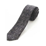 Skinny Plaid Solid Cashmere Tie Wool Men Neck Tie