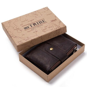 Genuine Leather Men Crazy Horse Wallets