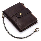 Genuine Leather Men Crazy Horse Wallets