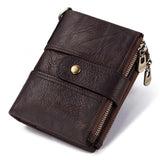 Genuine Leather Men Crazy Horse Wallets