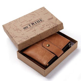 Genuine Leather Men Crazy Horse Wallets
