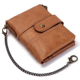 Genuine Leather Men Crazy Horse Wallets