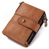 Genuine Leather Men Crazy Horse Wallets