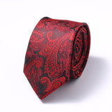 Fashion Skinny 6cm Silk Neck Ties For Men