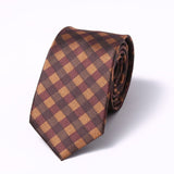 Fashion Skinny 6cm Silk Neck Ties For Men
