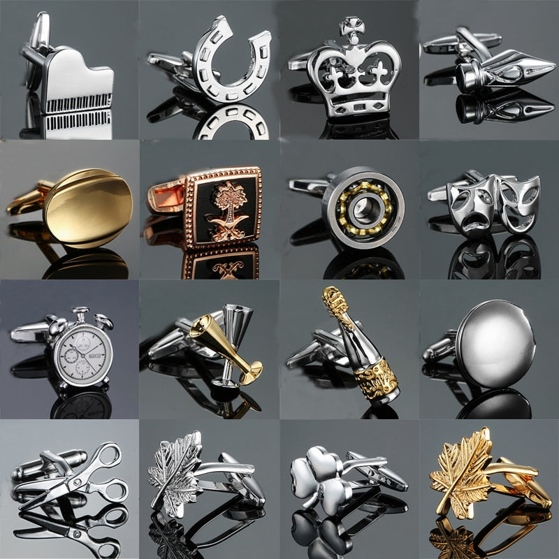 Cufflinks Life Design Cup scissors lock