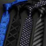 Waterproof Striped Plaid Neckties Jacquard Tie