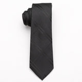 Style Neck Tie Men Skinny necktie wedding ties Polyester Black Dot