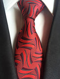 Classic Silk Men Tie Plaid Neck Ties 8cm Green Blue Ties
