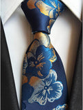 Classic Silk Men Tie Plaid Neck Ties 8cm Green Blue Ties