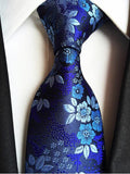 Classic Silk Men Tie Plaid Neck Ties 8cm Green Blue Ties
